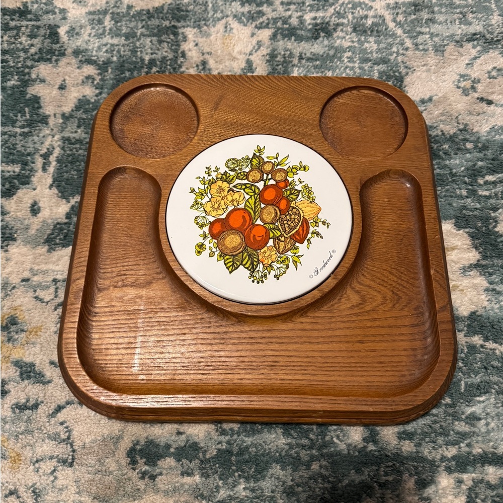 Vintage MCM Goodwood serving tray